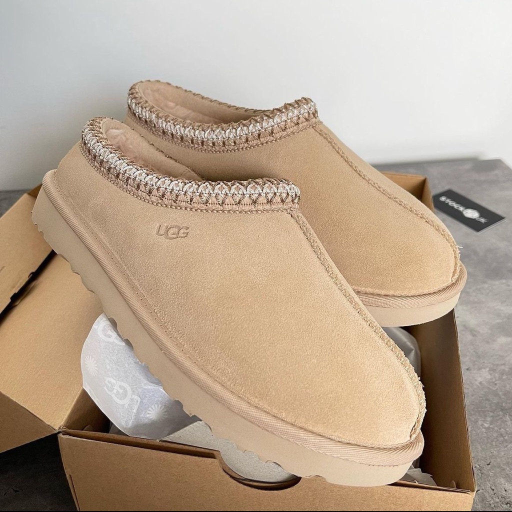 Ugg Tasman Slipper Mustard Seed Slides Nib Shoes New In Box Size 7